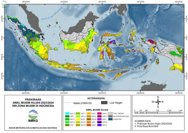 Puncak Musim Hujan hingga Februari